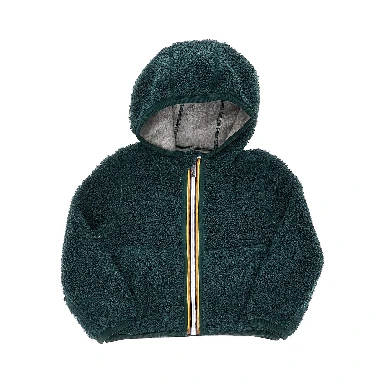 Reversible downjacket in sherpa fabric