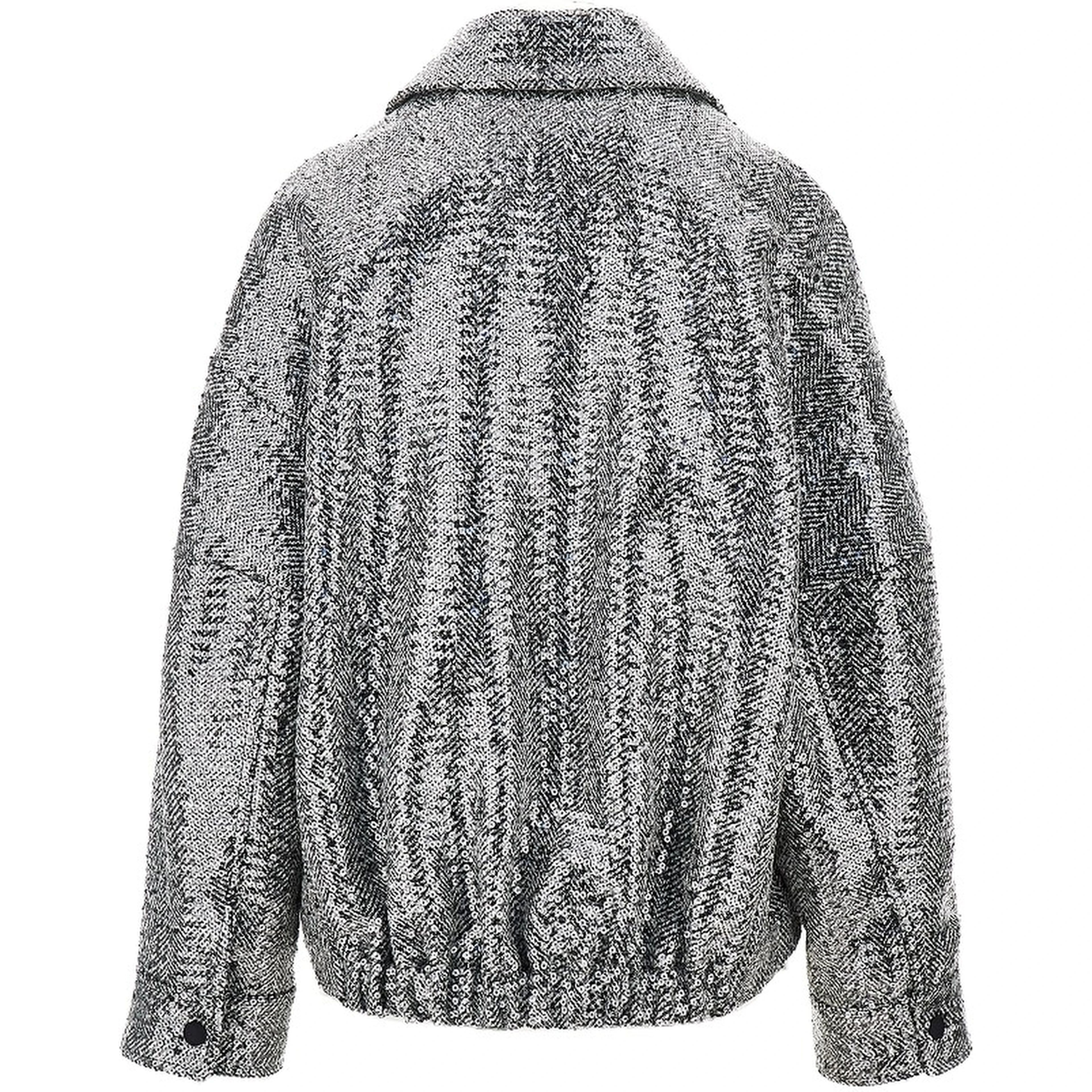 Sequinned chevron cloth jacket