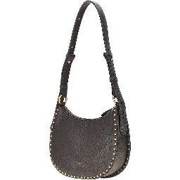 Leather 'Mini Half Moon' shoulder bag