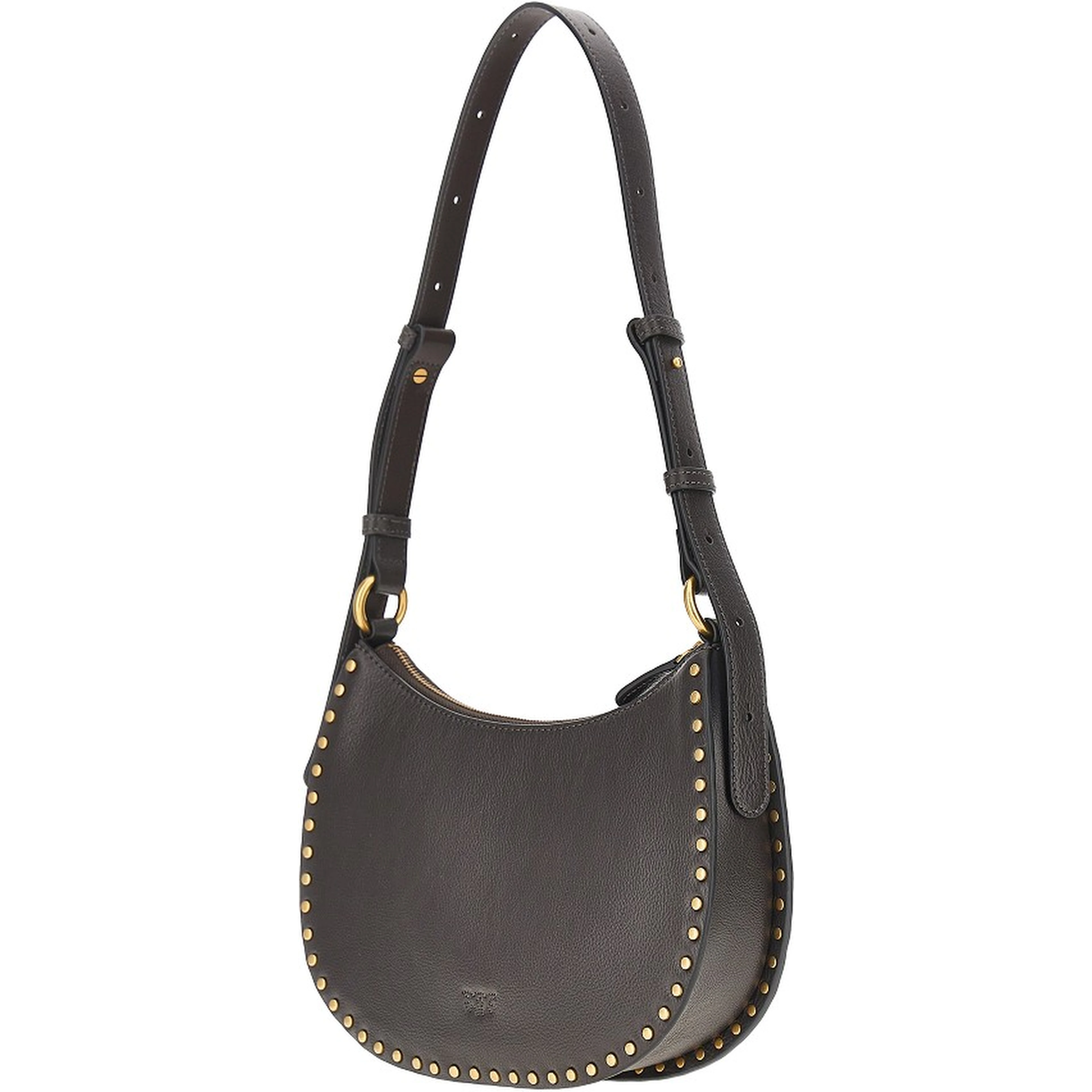 Leather 'Mini Half Moon' shoulder bag