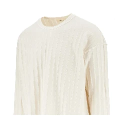 Reversed crewneck T-shirt