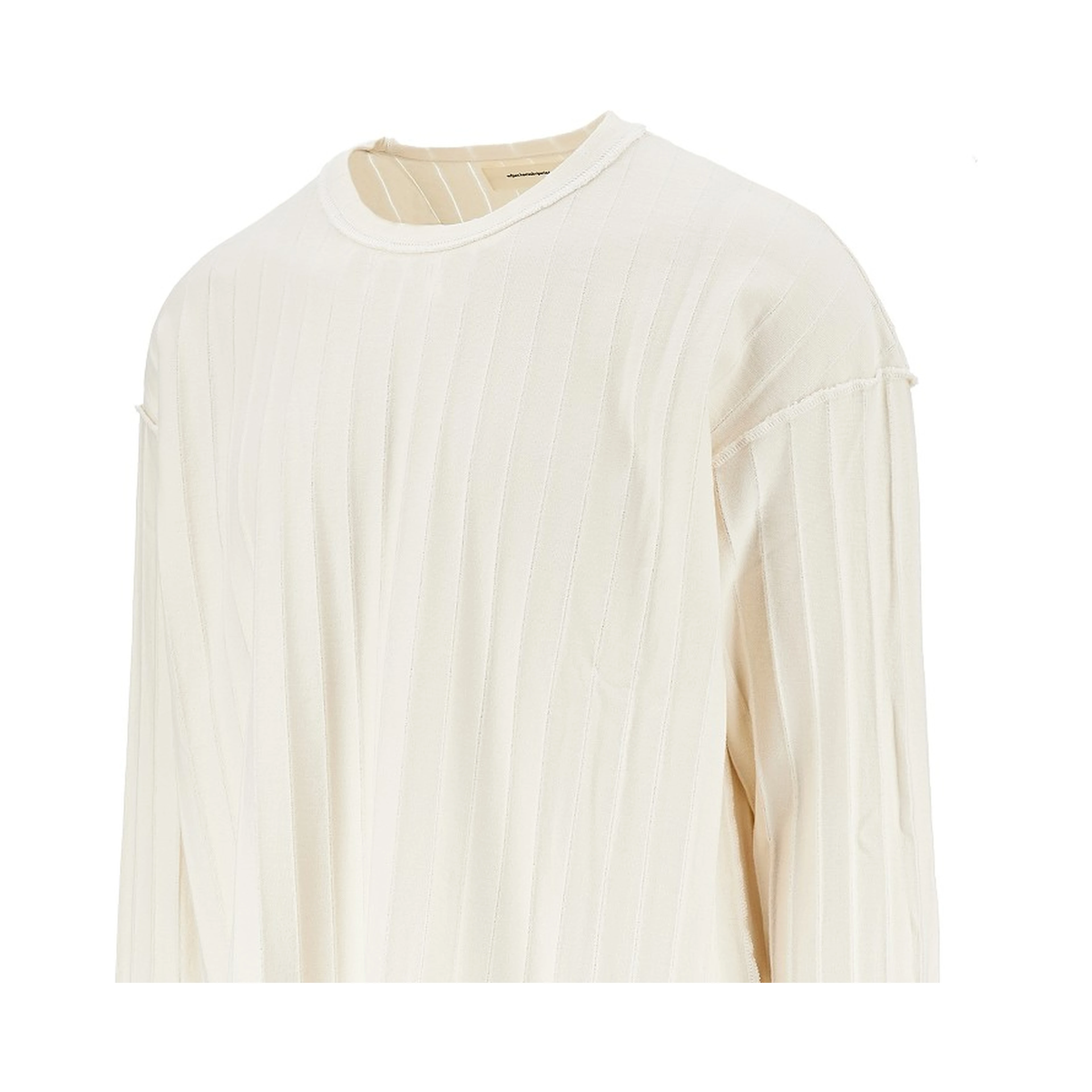 Reversed crewneck T-shirt