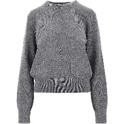 Ami de Coeur embroidery crewneck sweater
