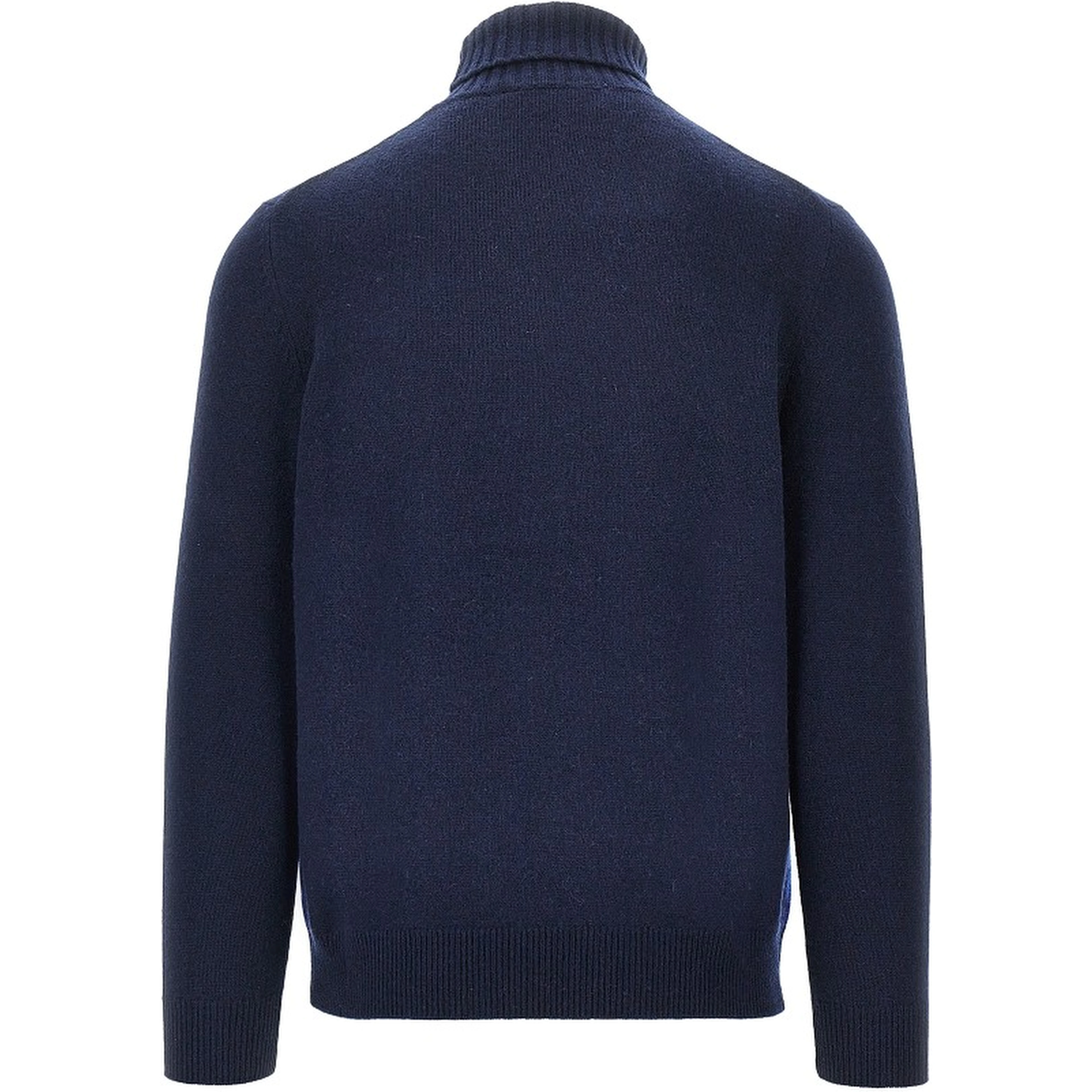 Diamond-shaped cashmere turtleneck sweater