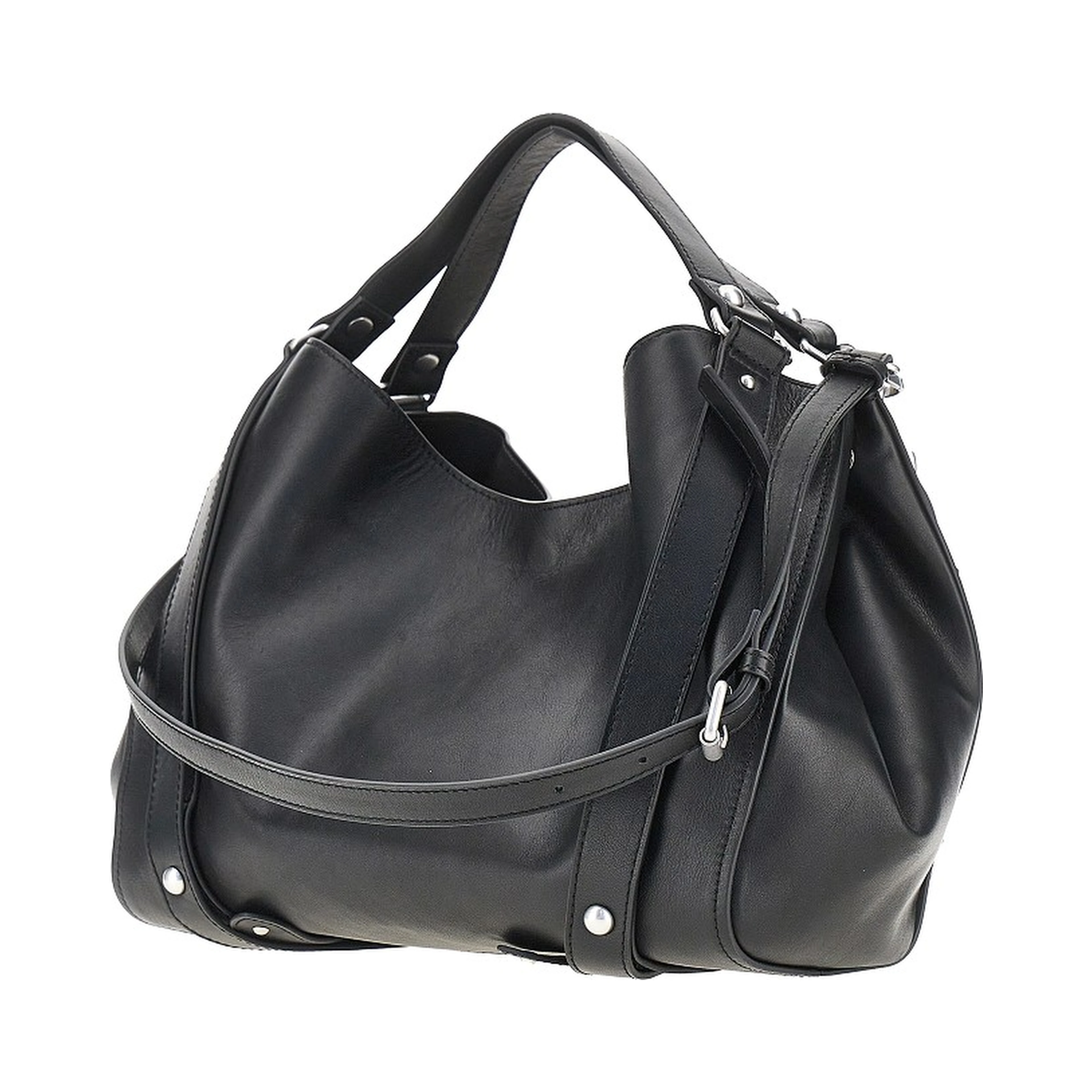 Leather small 'D-One' bag