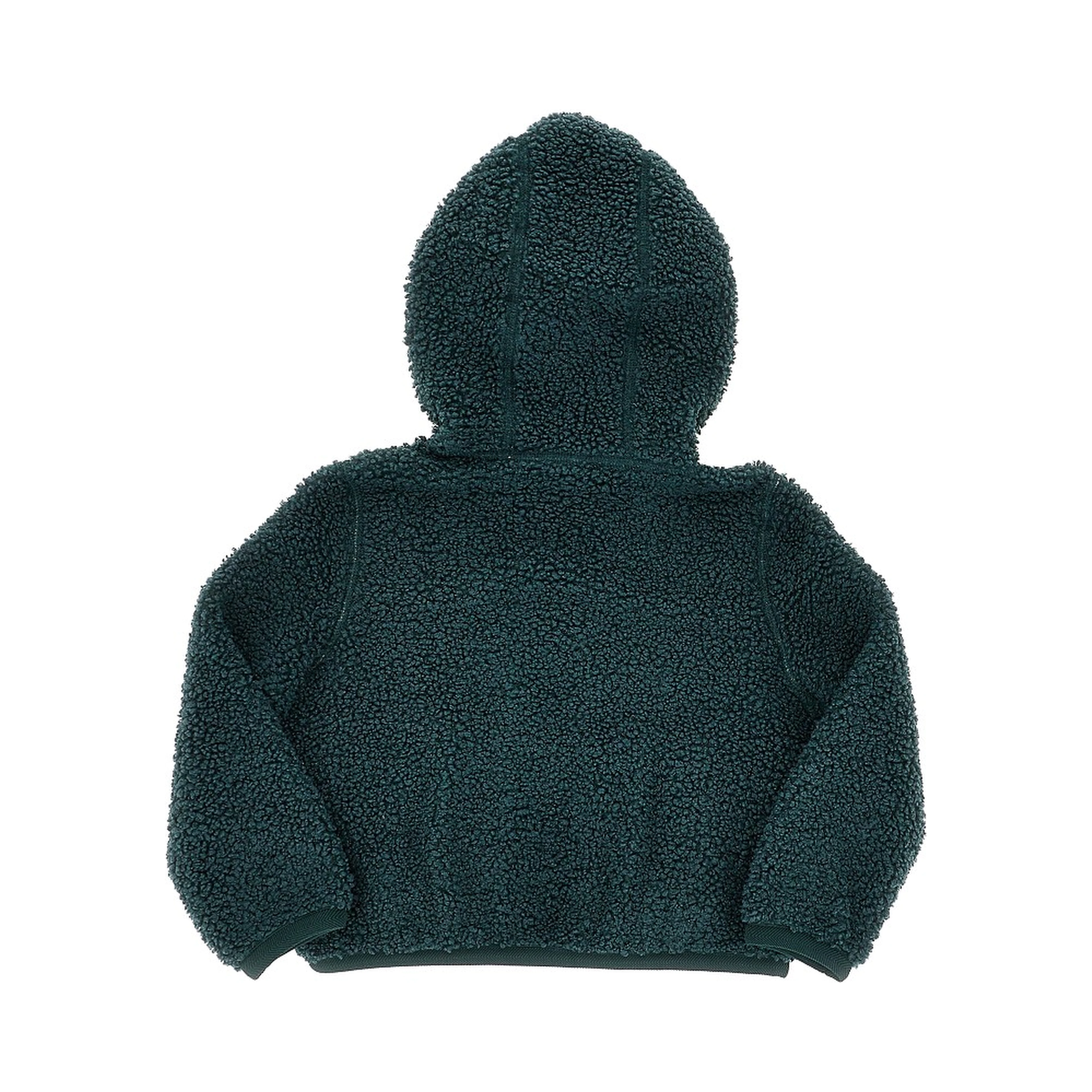 Reversible downjacket in sherpa fabric