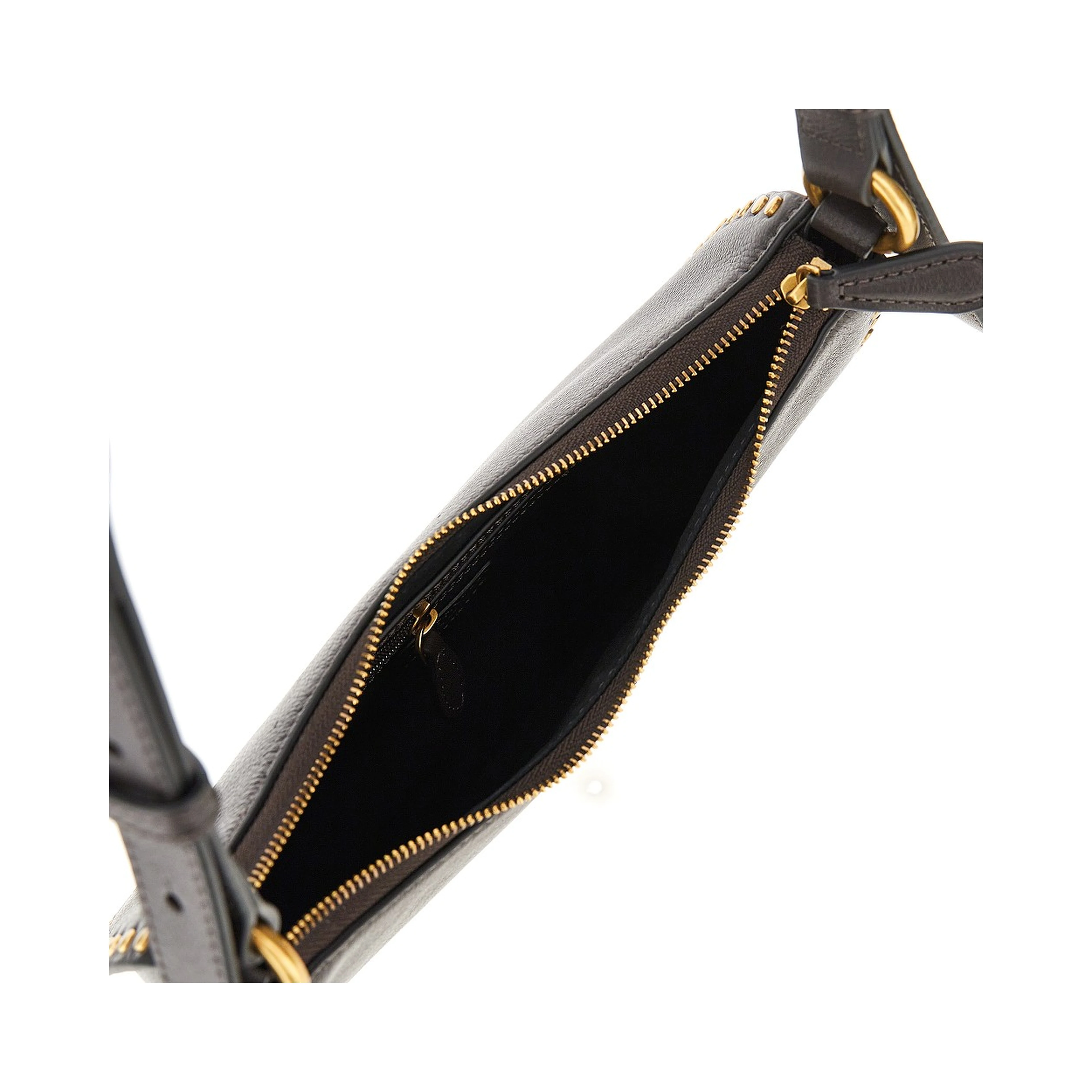 Leather 'Mini Half Moon' shoulder bag