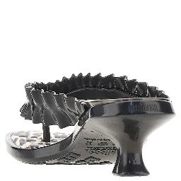 GANNI x Melissa rubber thong heel