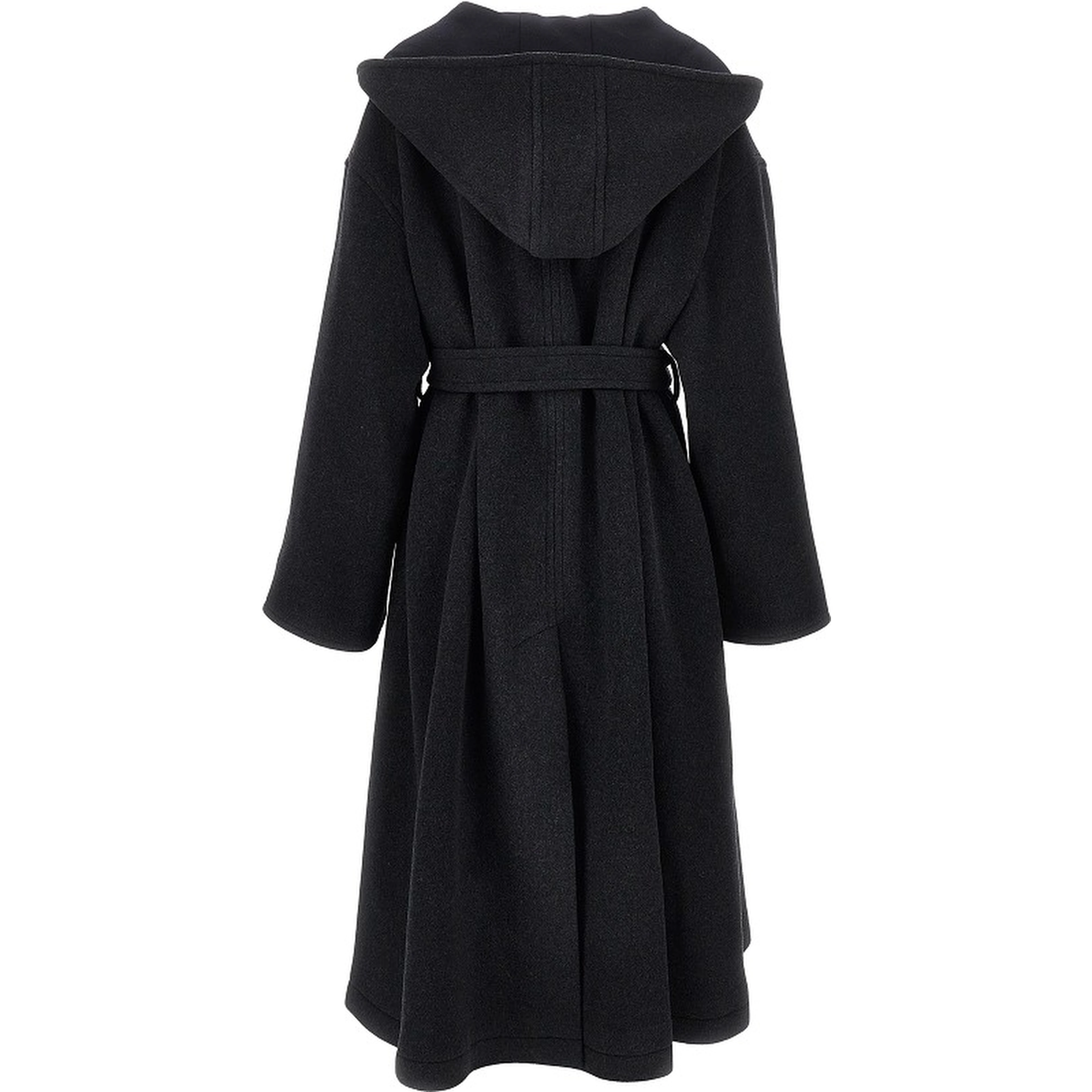 Wool-blend oversized coat