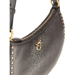 Leather 'Mini Half Moon' shoulder bag