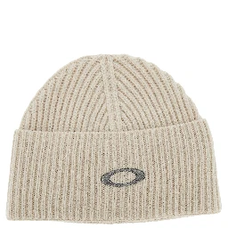 'Ellipse' ribbed beanie hat