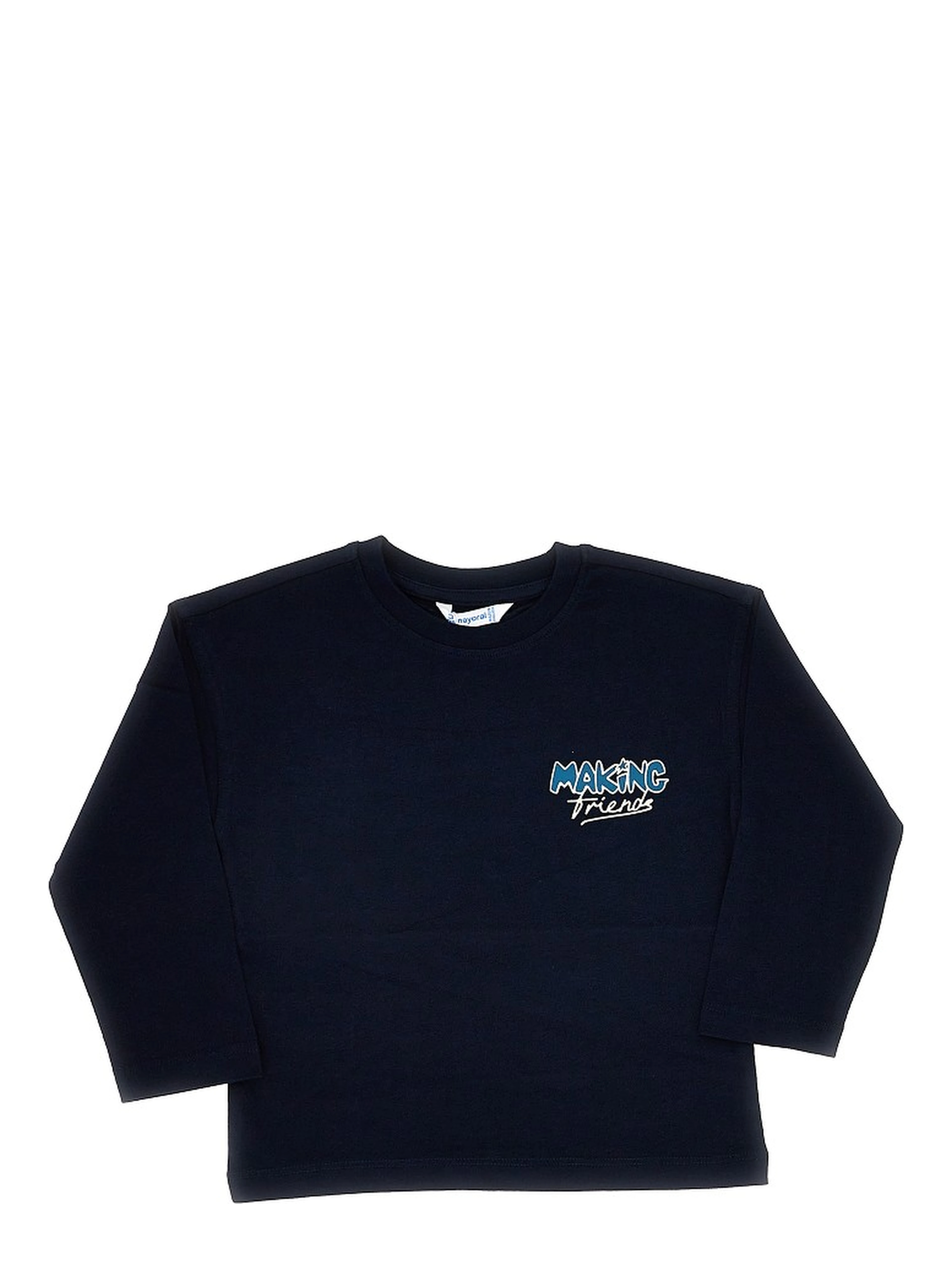 Long-sleeved printed T-shirt