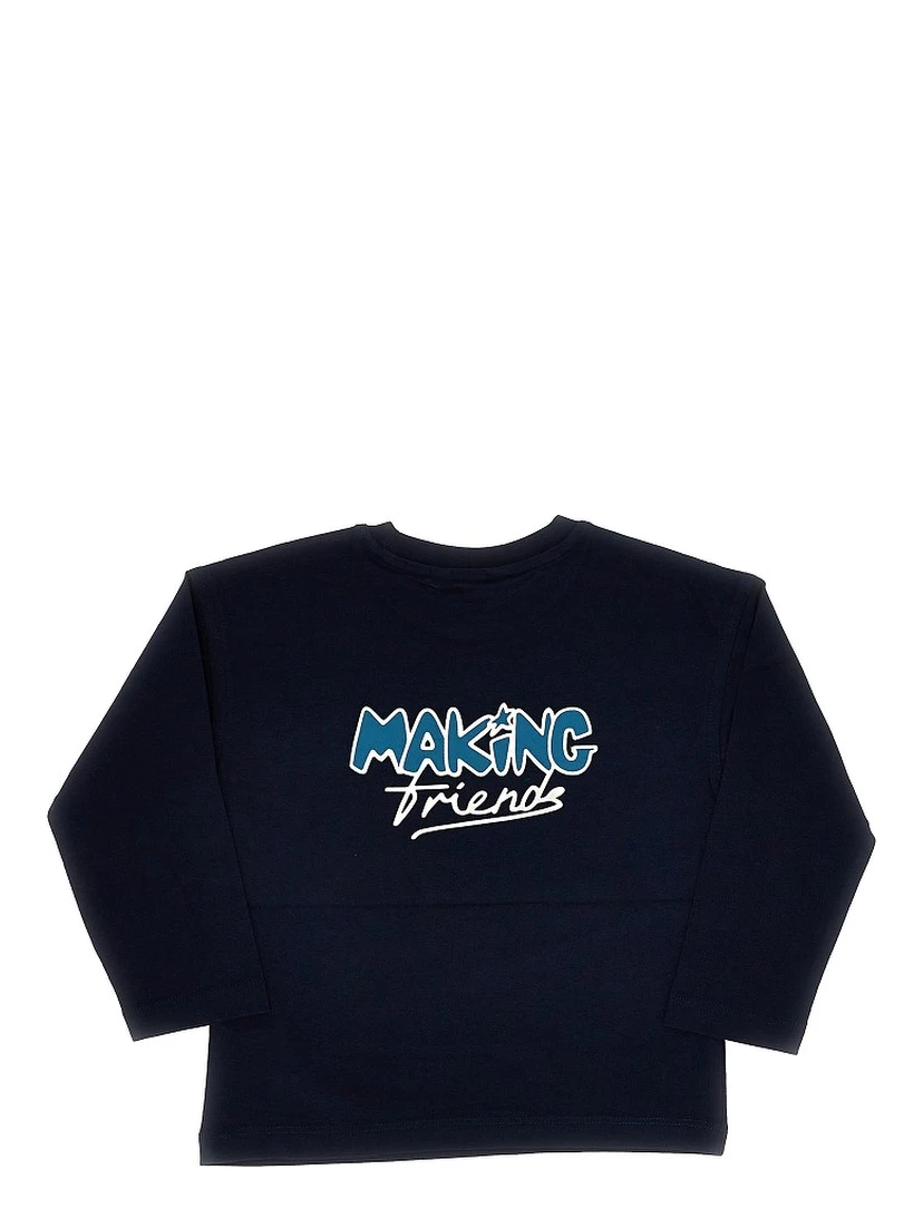 Long-sleeved printed T-shirt