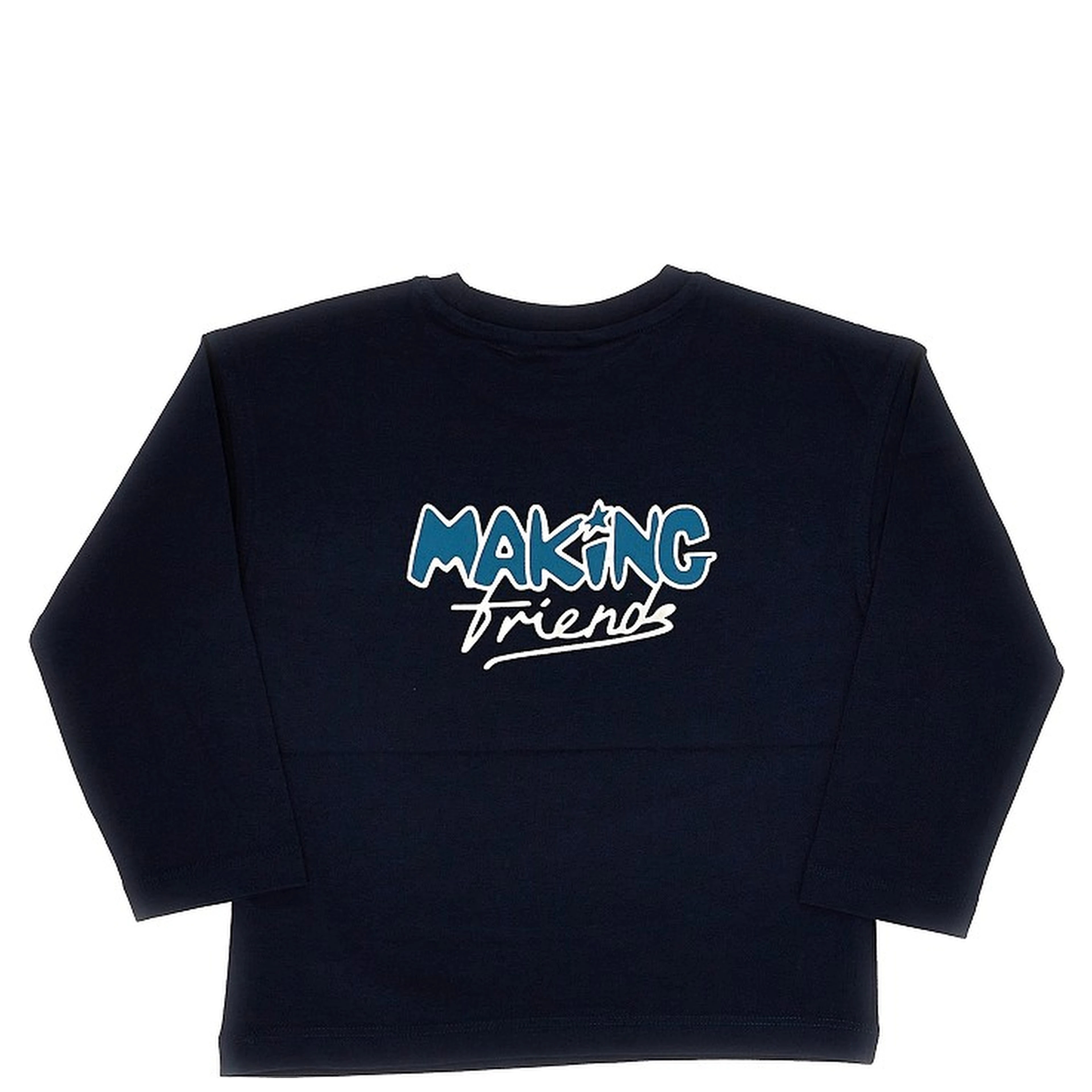Long-sleeved printed T-shirt