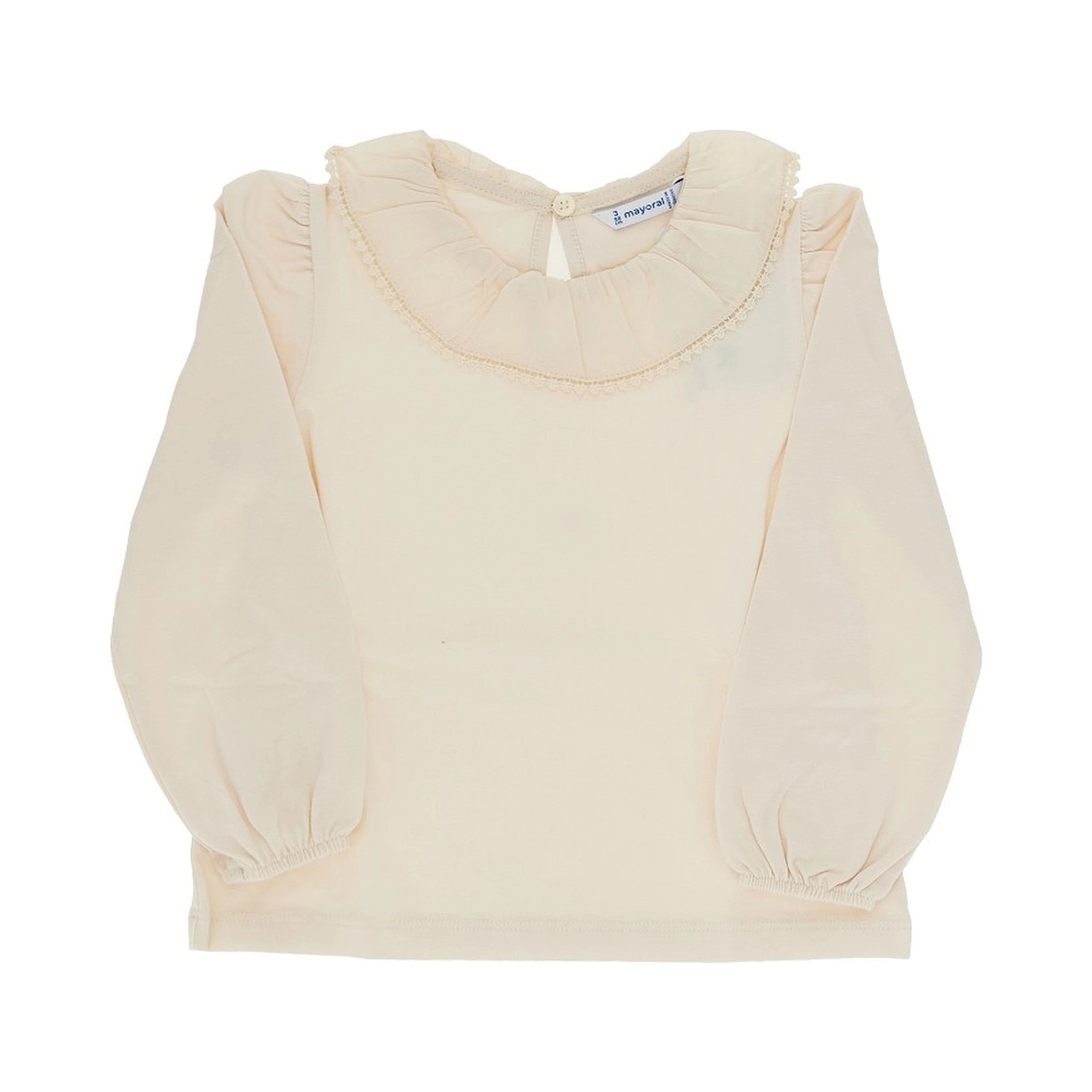Jersey blouse with collar