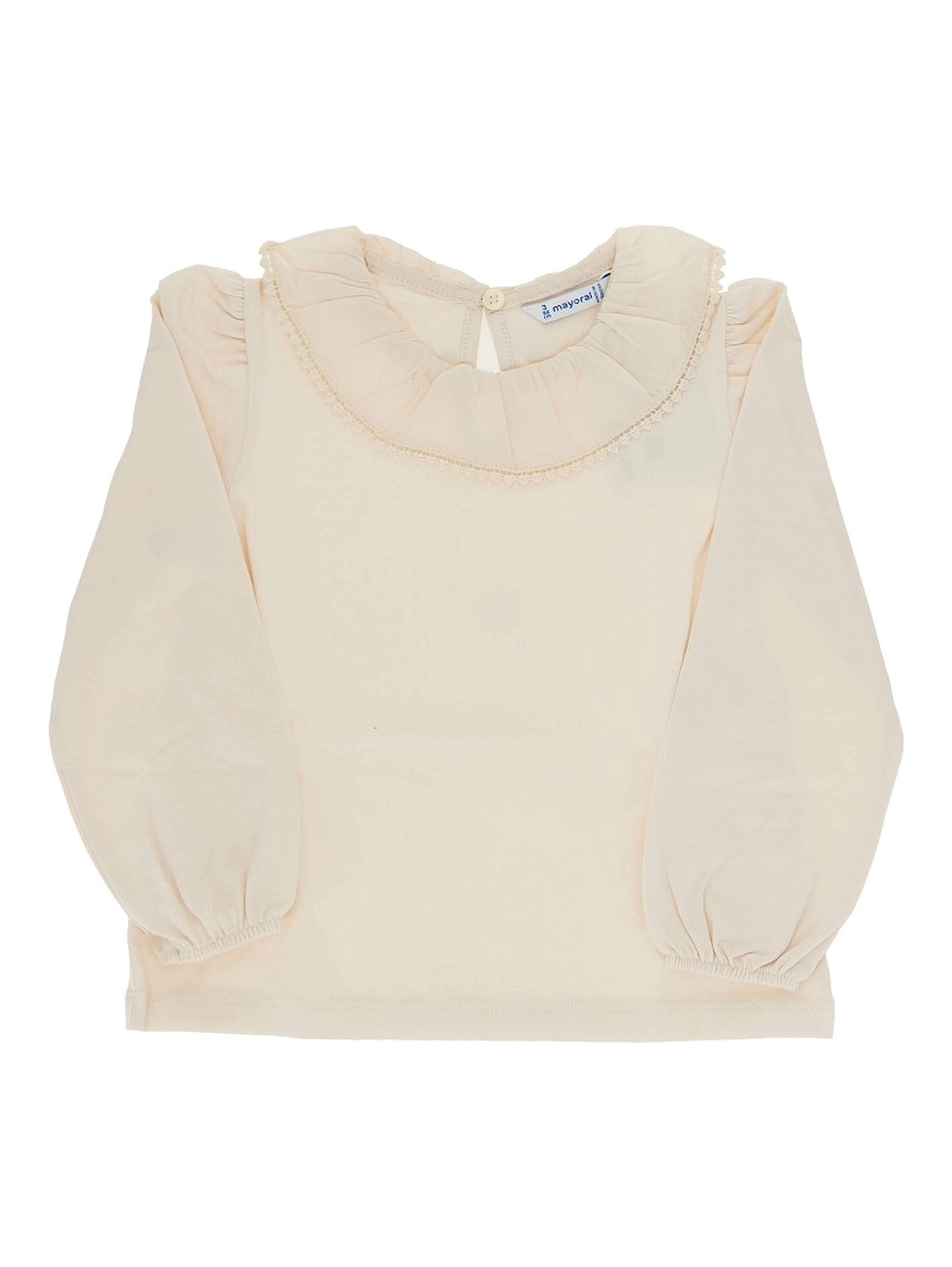Jersey blouse with collar