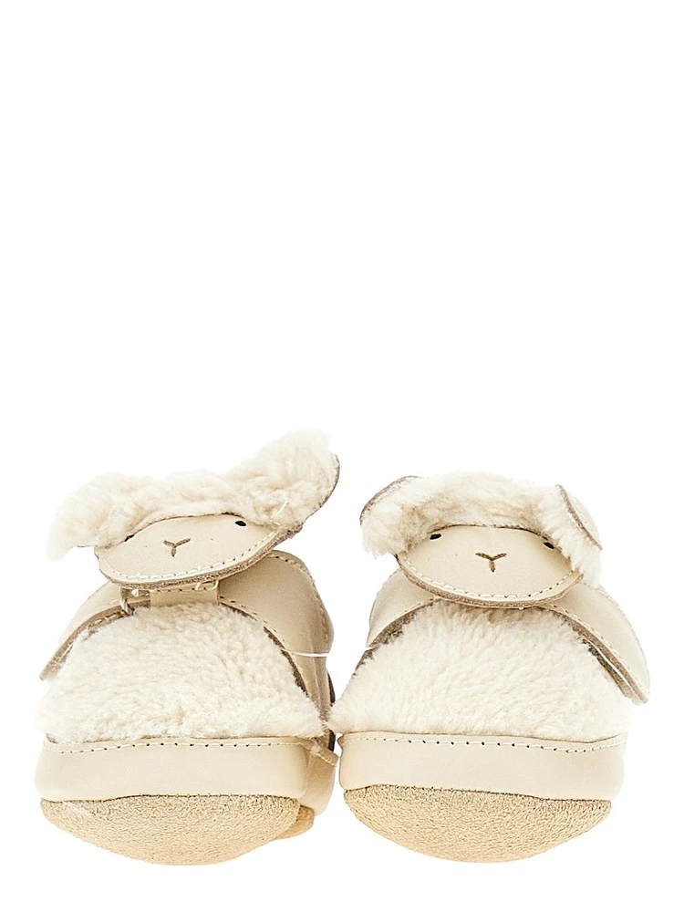 'Lammy' leather baby shoes