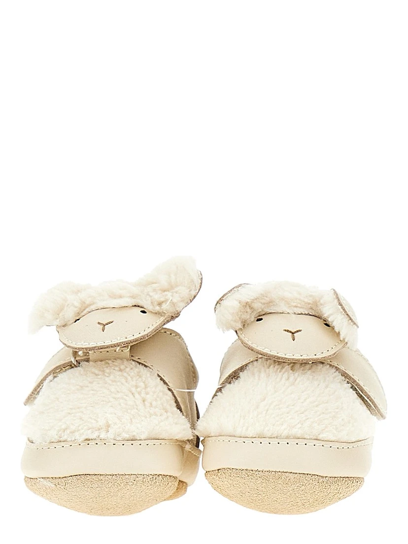 'Lammy' leather baby shoes