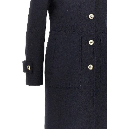 Cloth single-breasted long coat