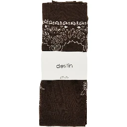 Wool scarf with Bandanda motif