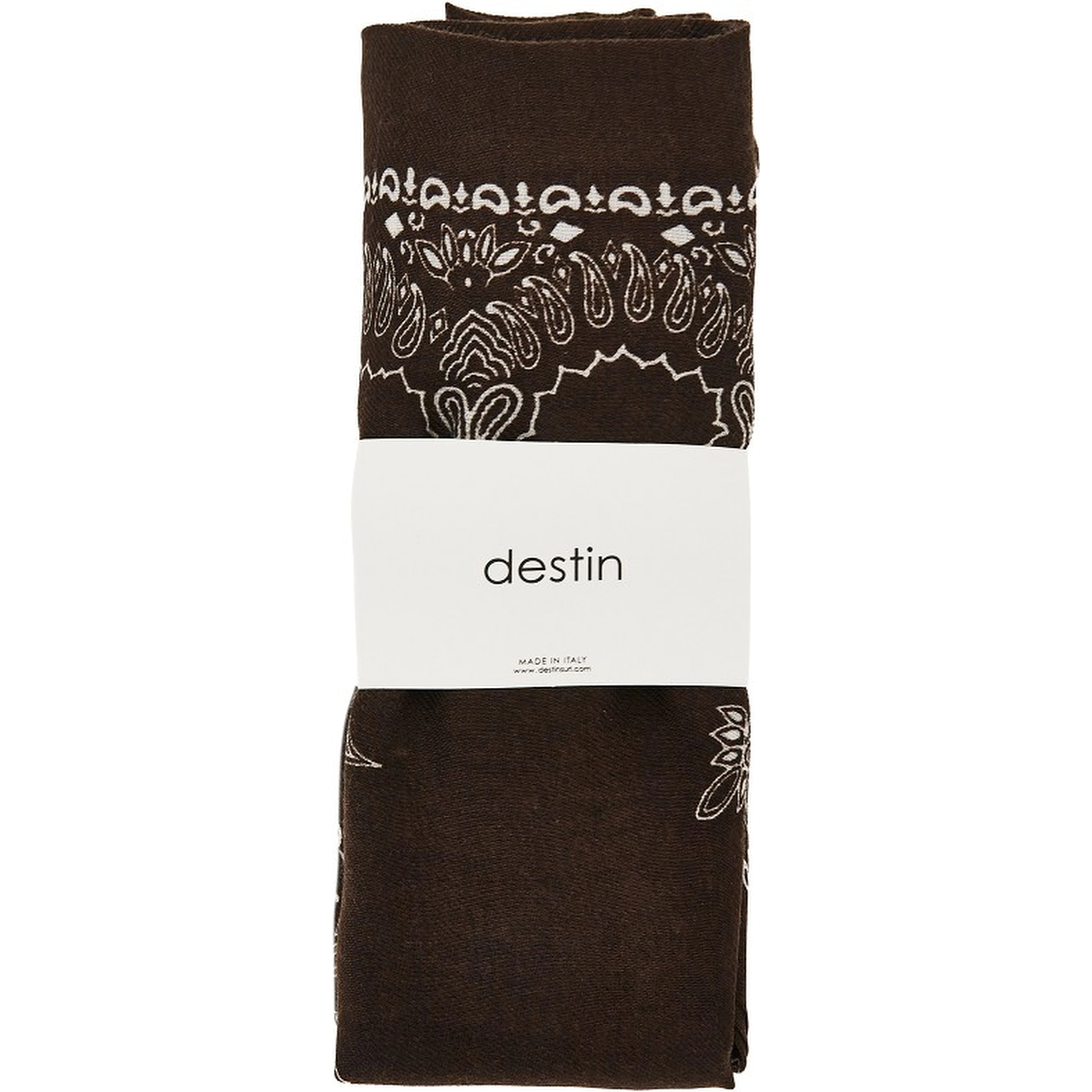 Wool scarf with Bandanda motif