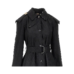 Nylon gabardine trench coat