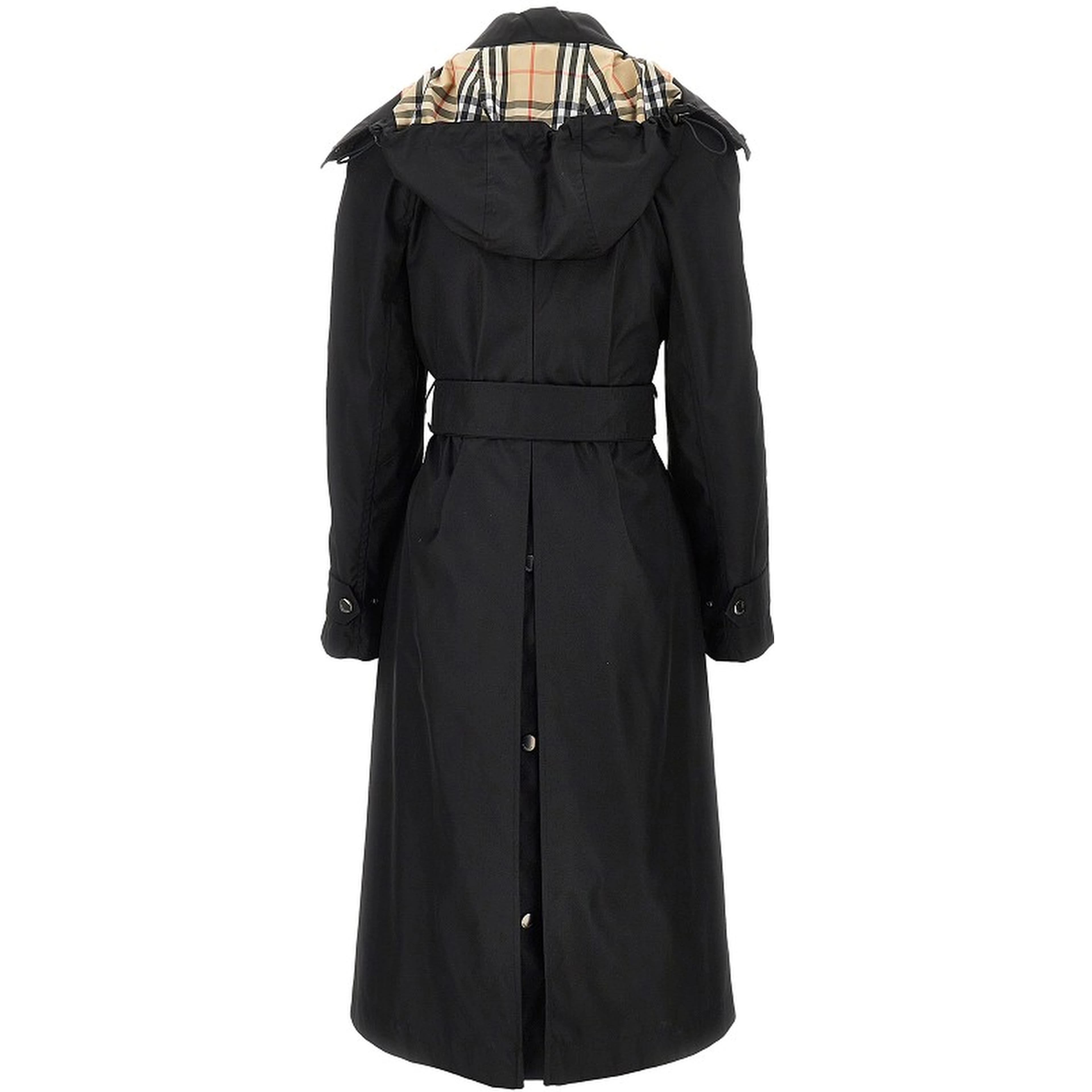 Nylon gabardine trench coat