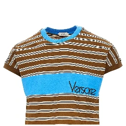 Cotton T-shirt with logo embroidery