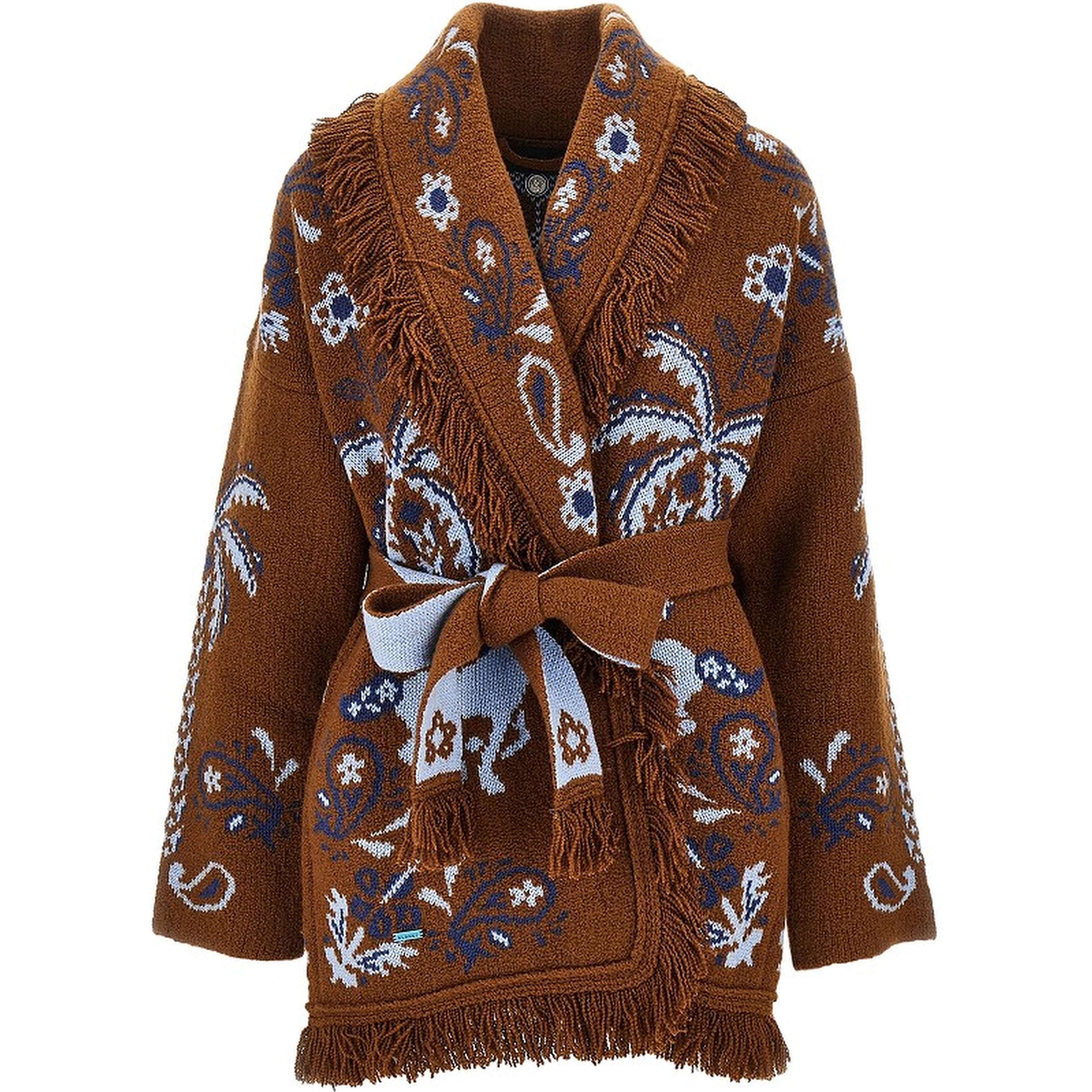 Island Roots jacquard wool cardigan