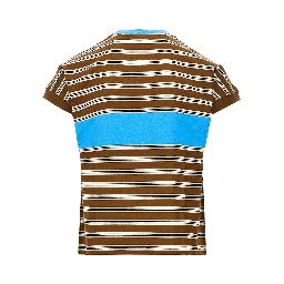 Cotton T-shirt with logo embroidery