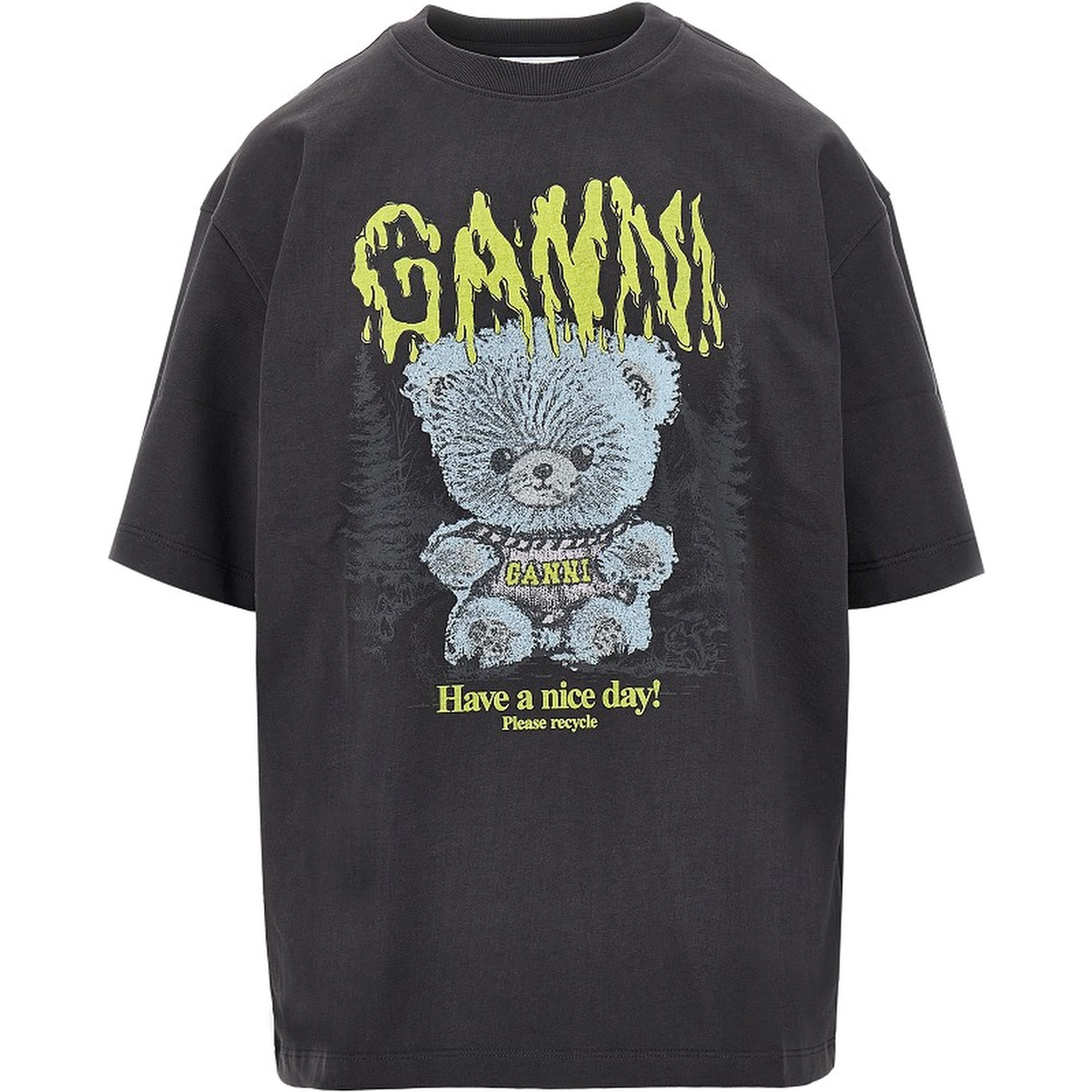 'Forest Teddy' print Relaxed Fit T-shirt