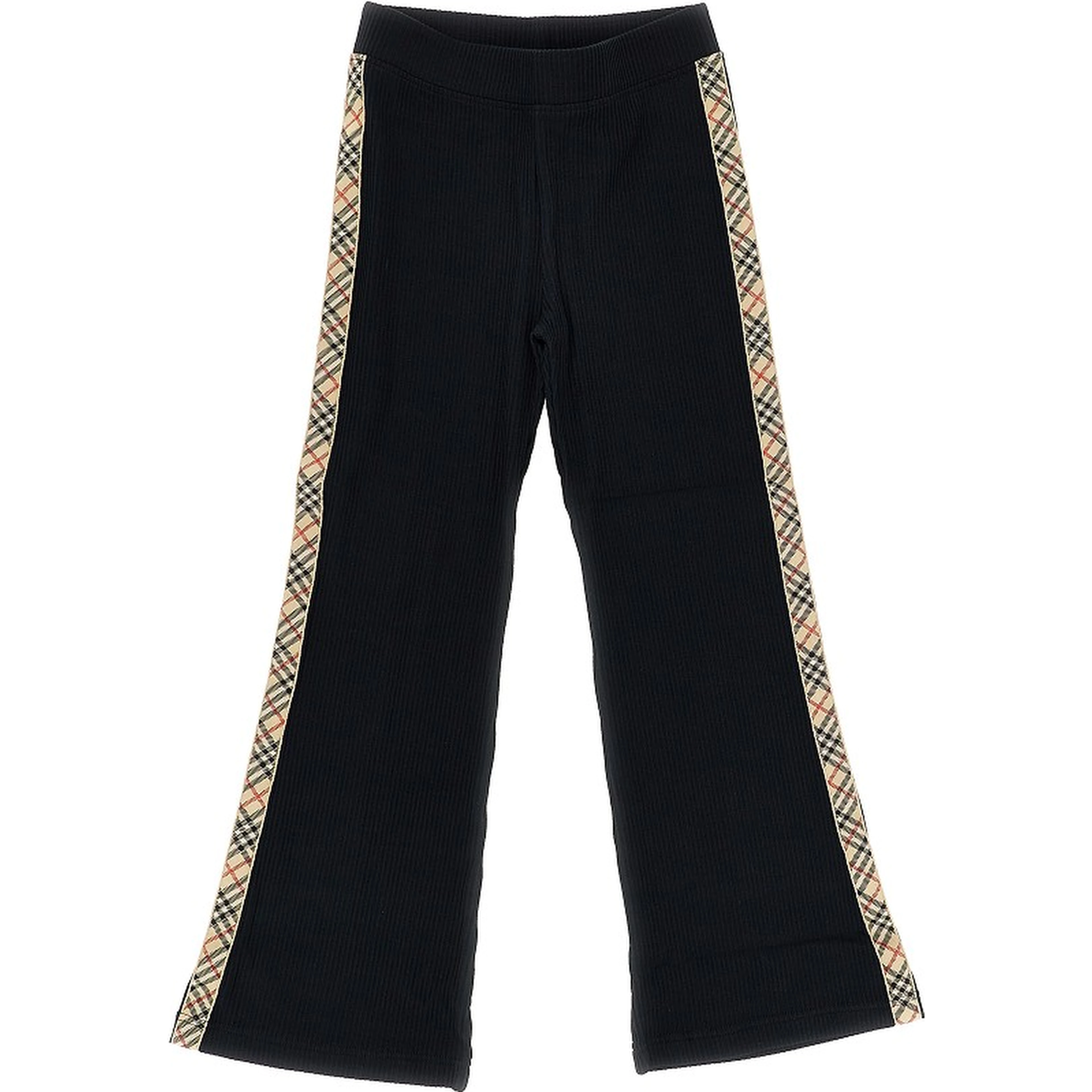 Stretch cotton pants with Check motif