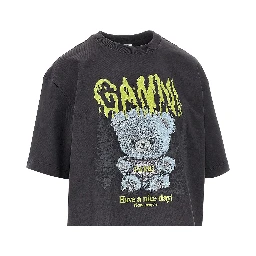 'Forest Teddy' print Relaxed Fit T-shirt