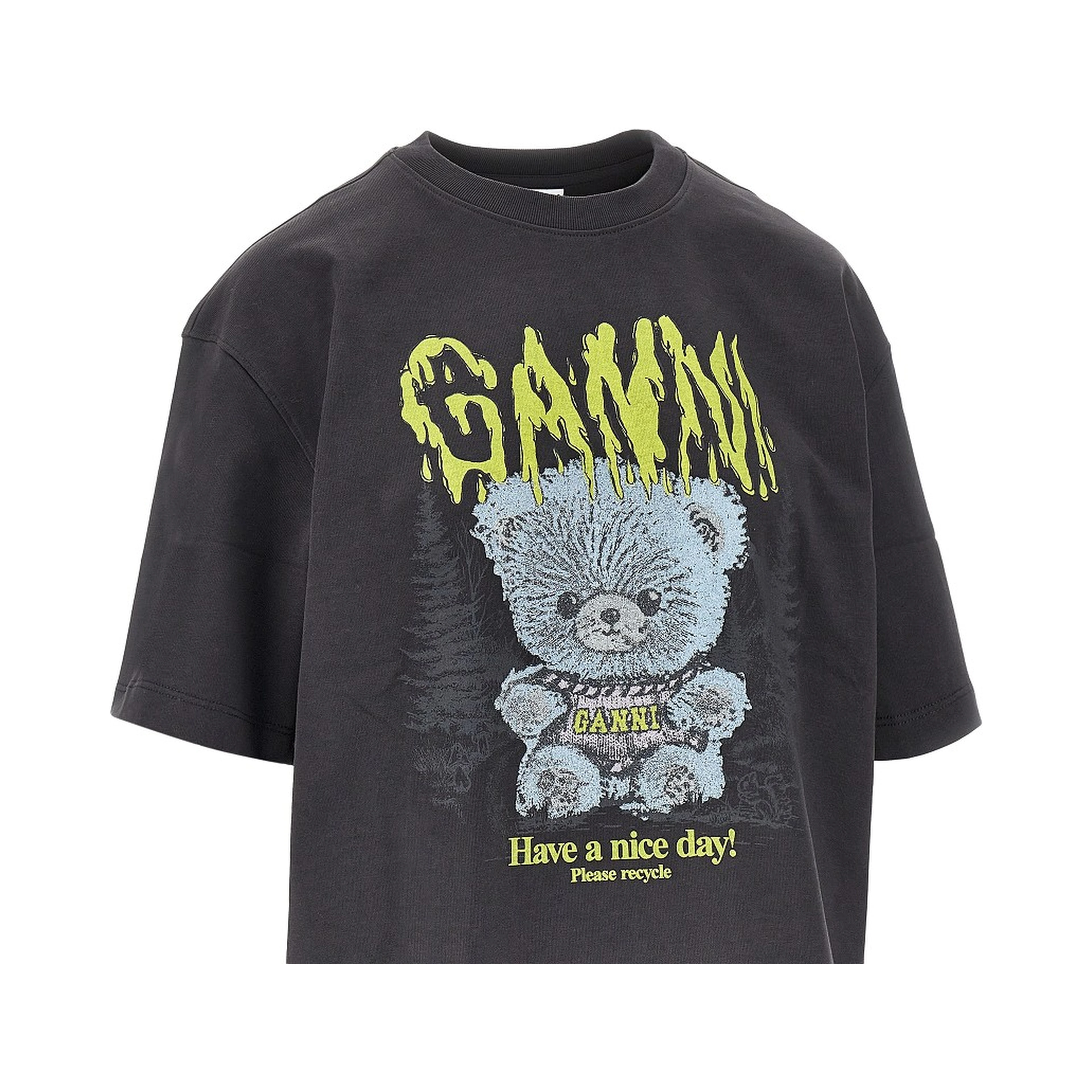 'Forest Teddy' print Relaxed Fit T-shirt