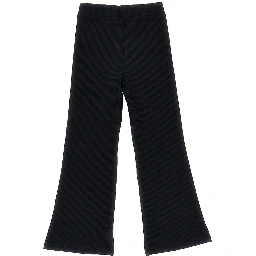 Stretch cotton pants with Check motif