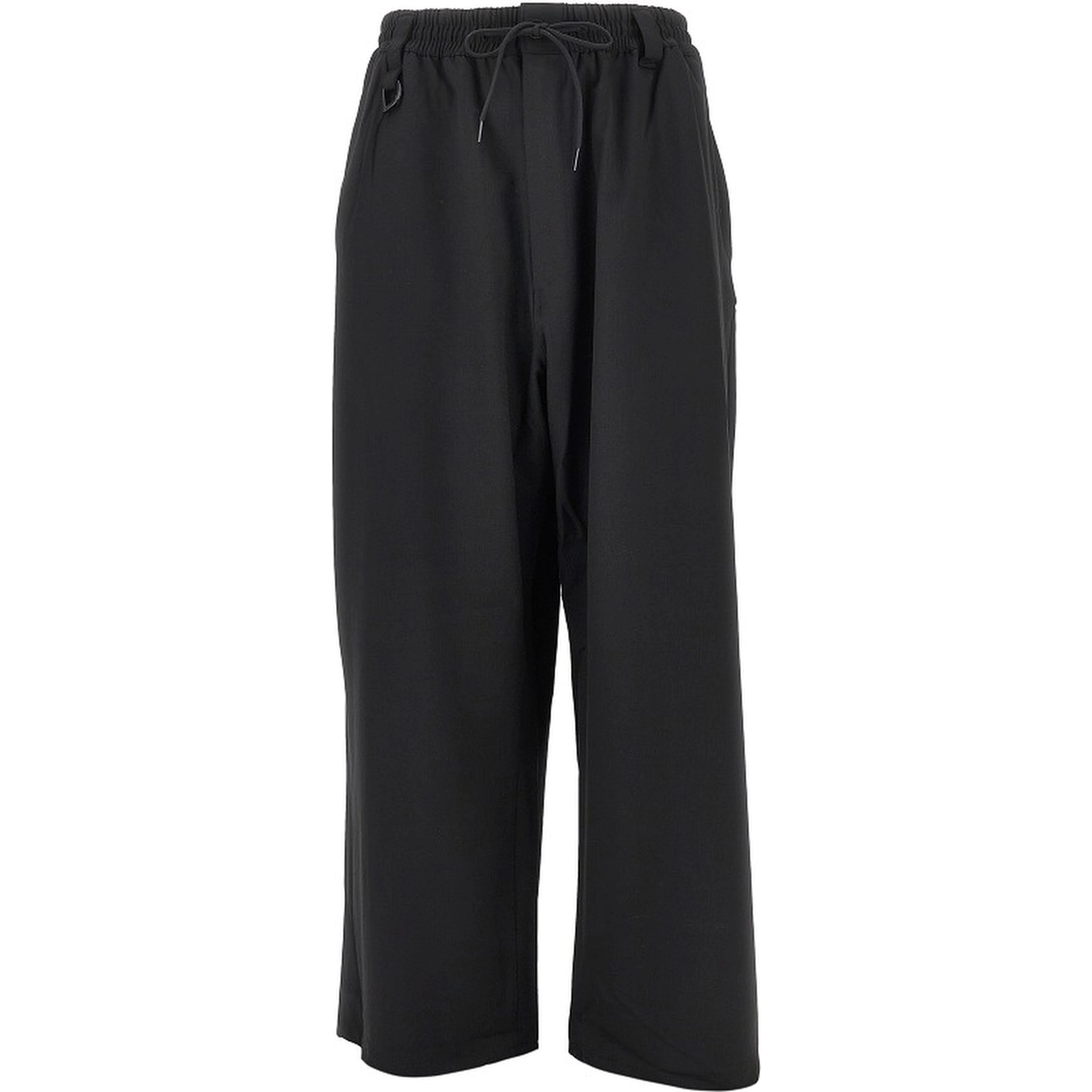Straight leg wool-blend pants