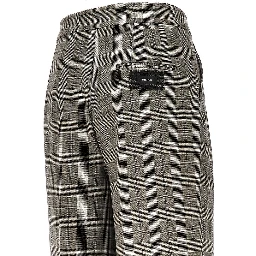 Prince of Wales wide-leg pants