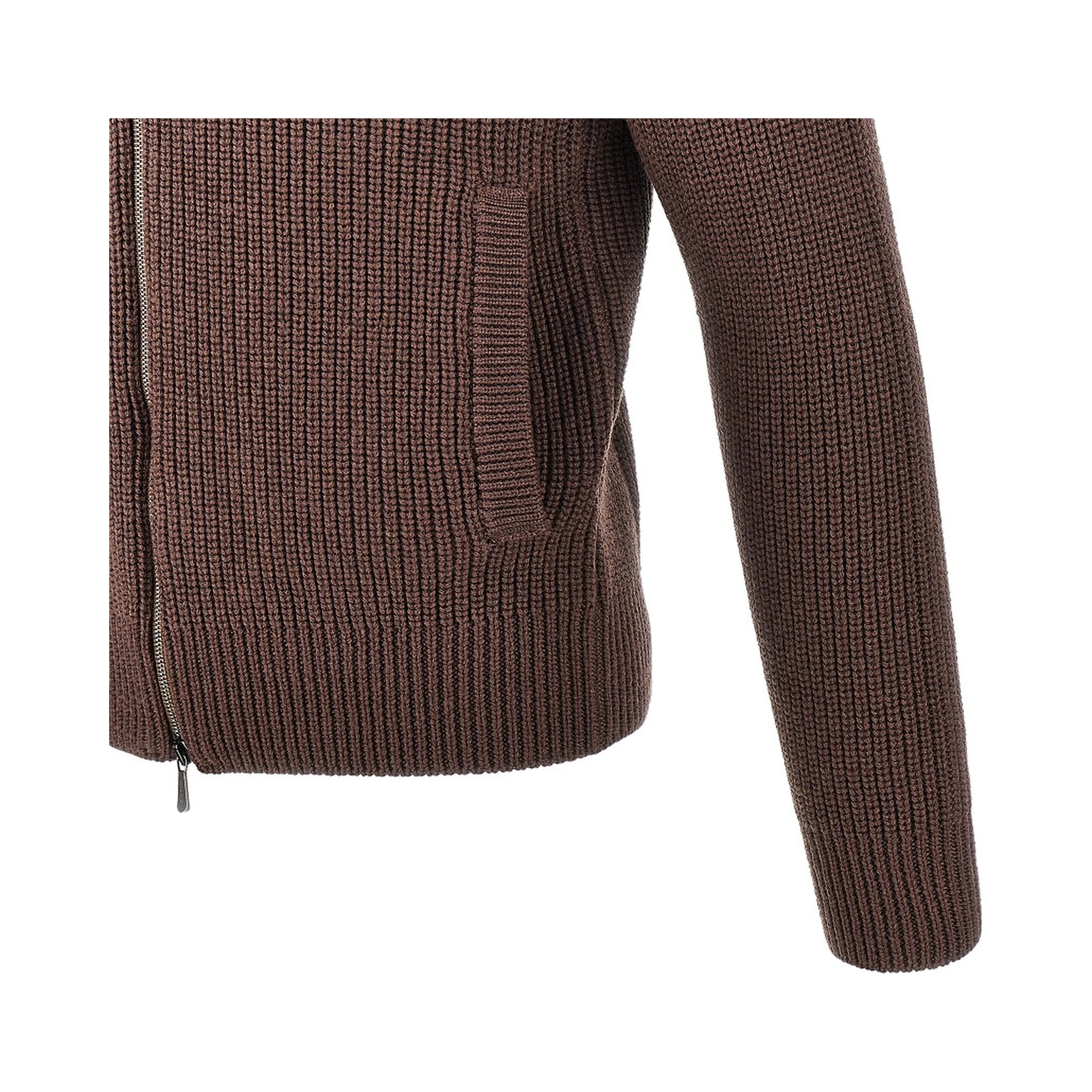 Merino wool full-zip cardigan