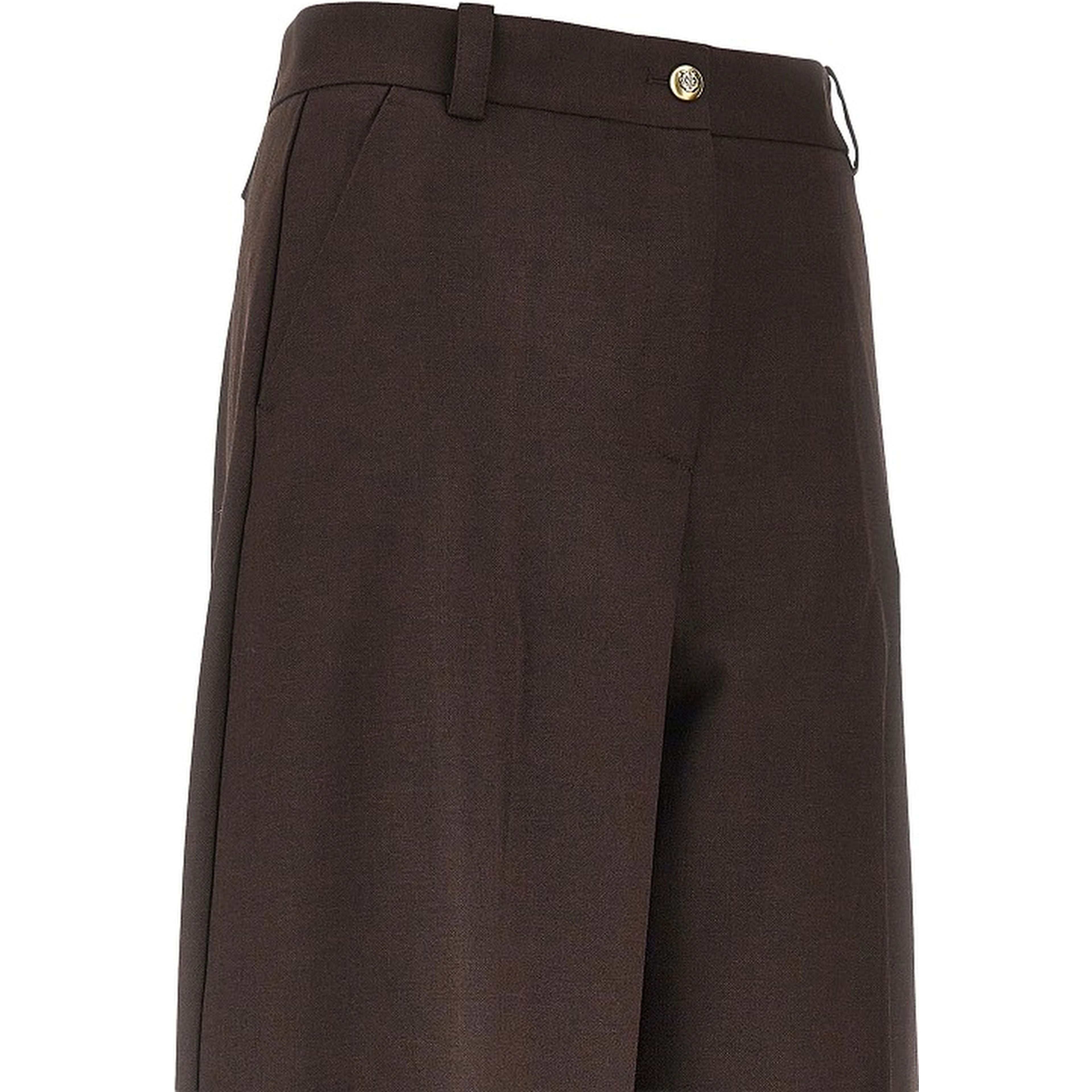 Wool-blend Barrel Leg pants