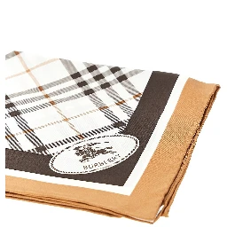 Check silk scarf