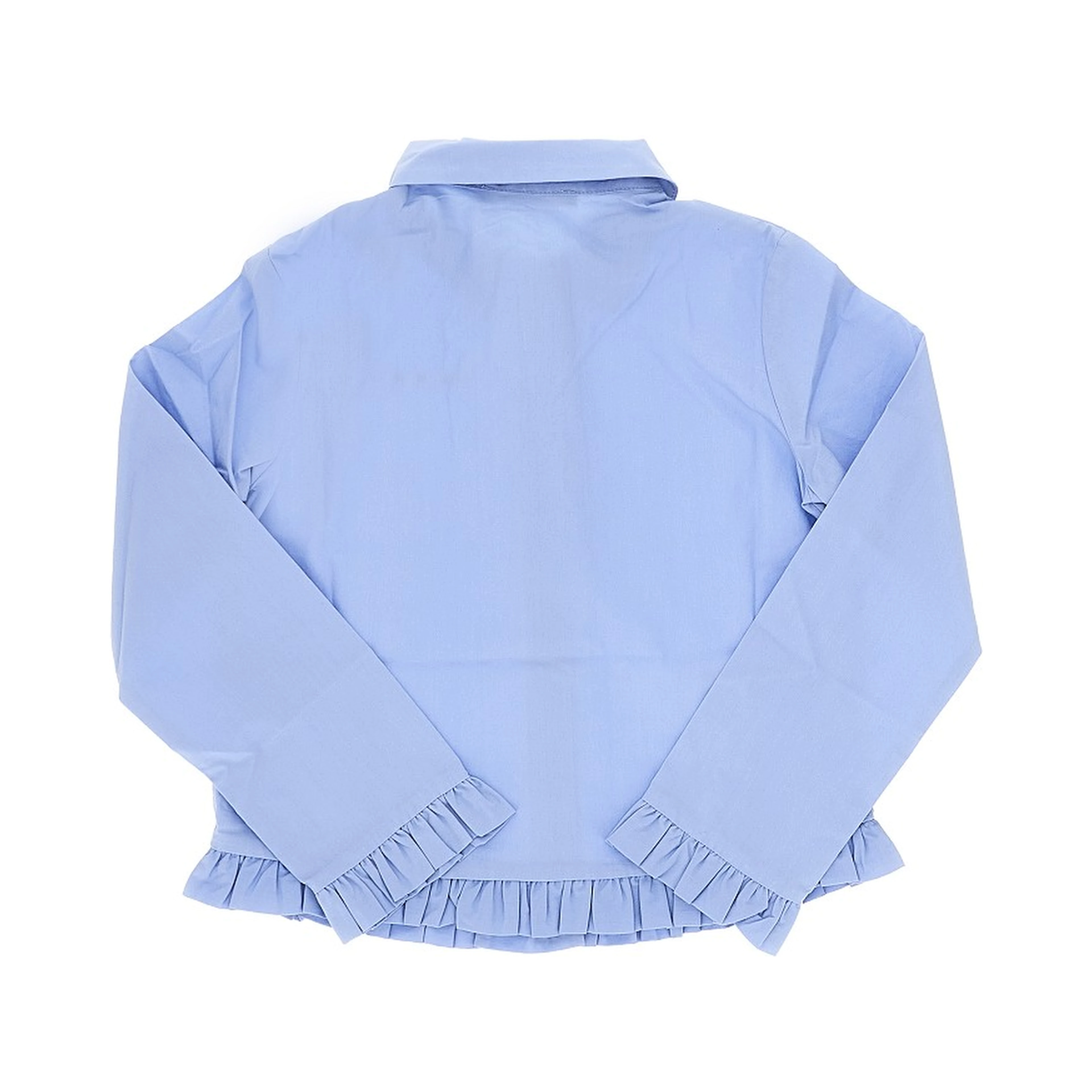 Ruffled poplin shirt