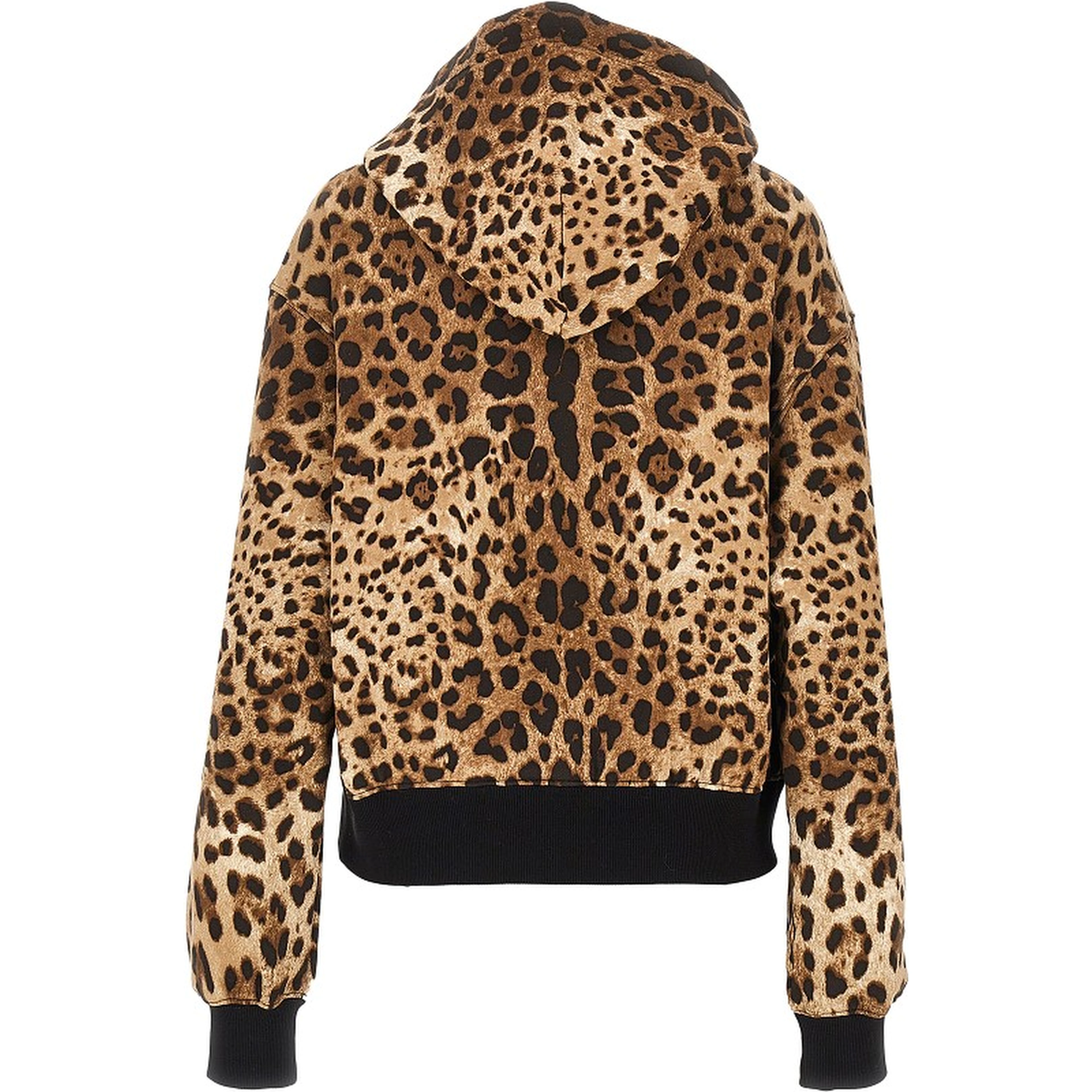 Leo-print hoodie