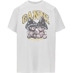 'Mushroom Teddy' print T-shirt