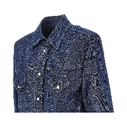 'America' denim shirt
