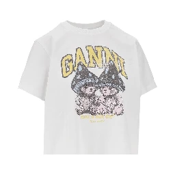 'Mushroom Teddy' print T-shirt