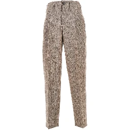 Wool pants with darts