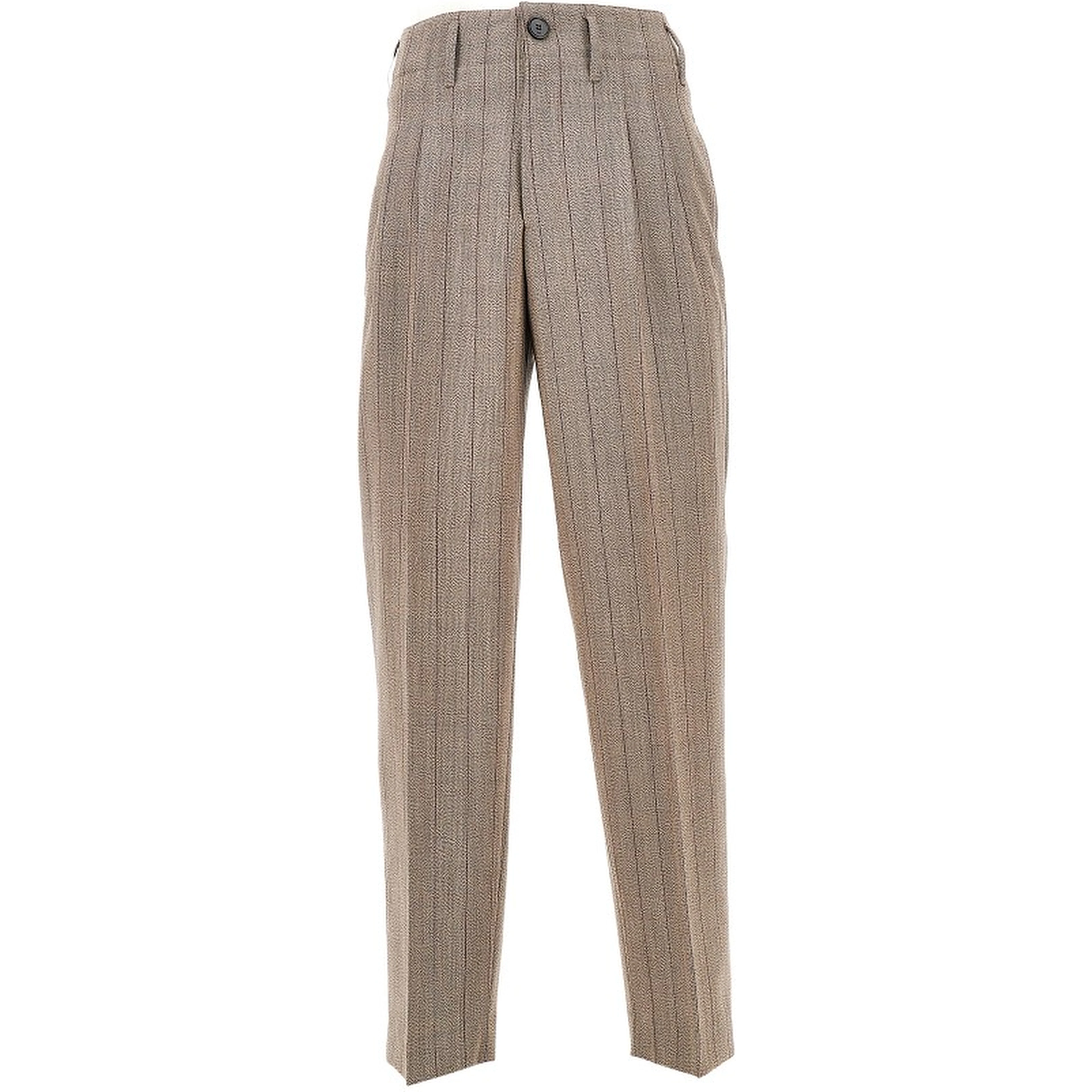 Wool pants with darts