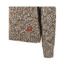 Virgin wool-blend yarn sweater
