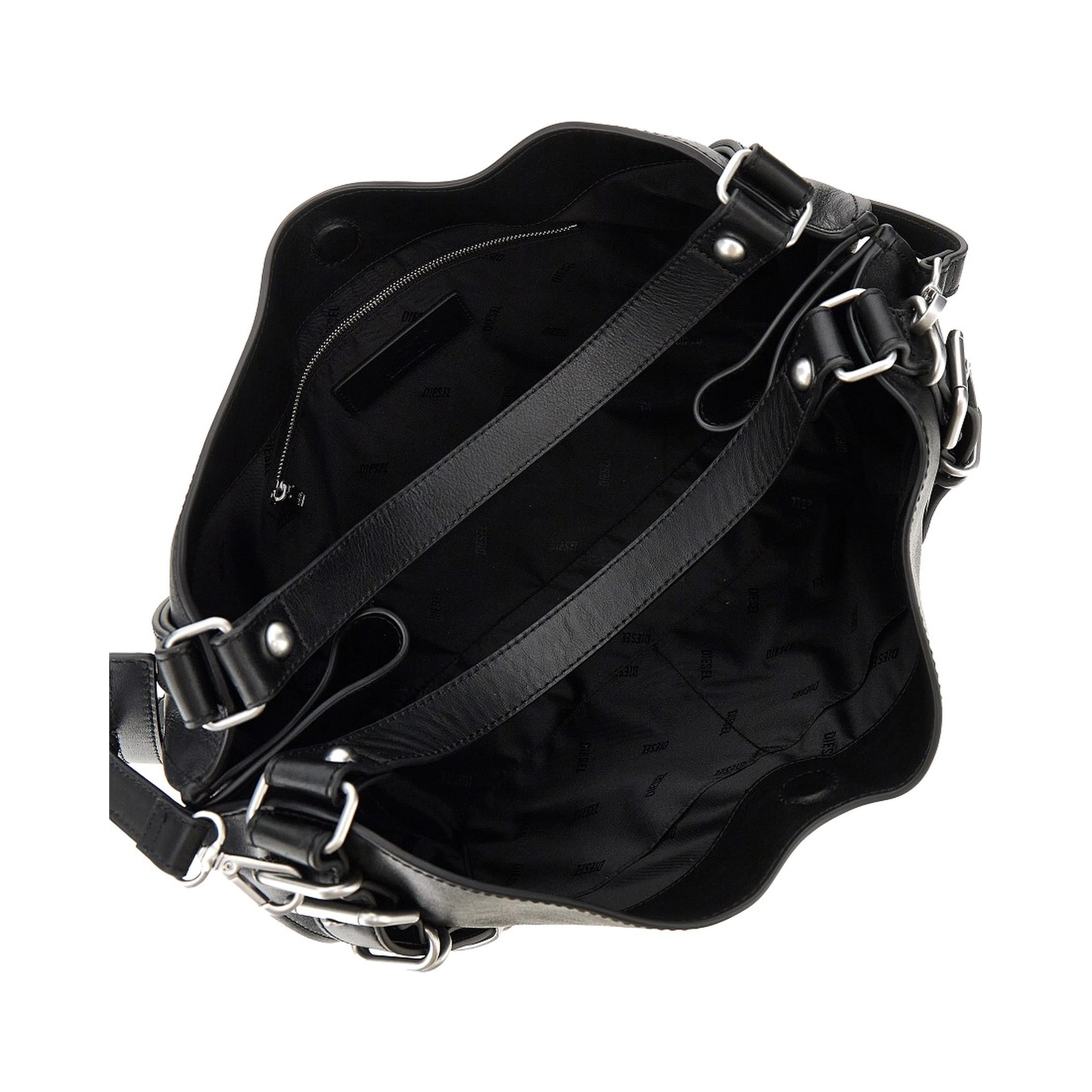 Leather medium 'D-One' bag