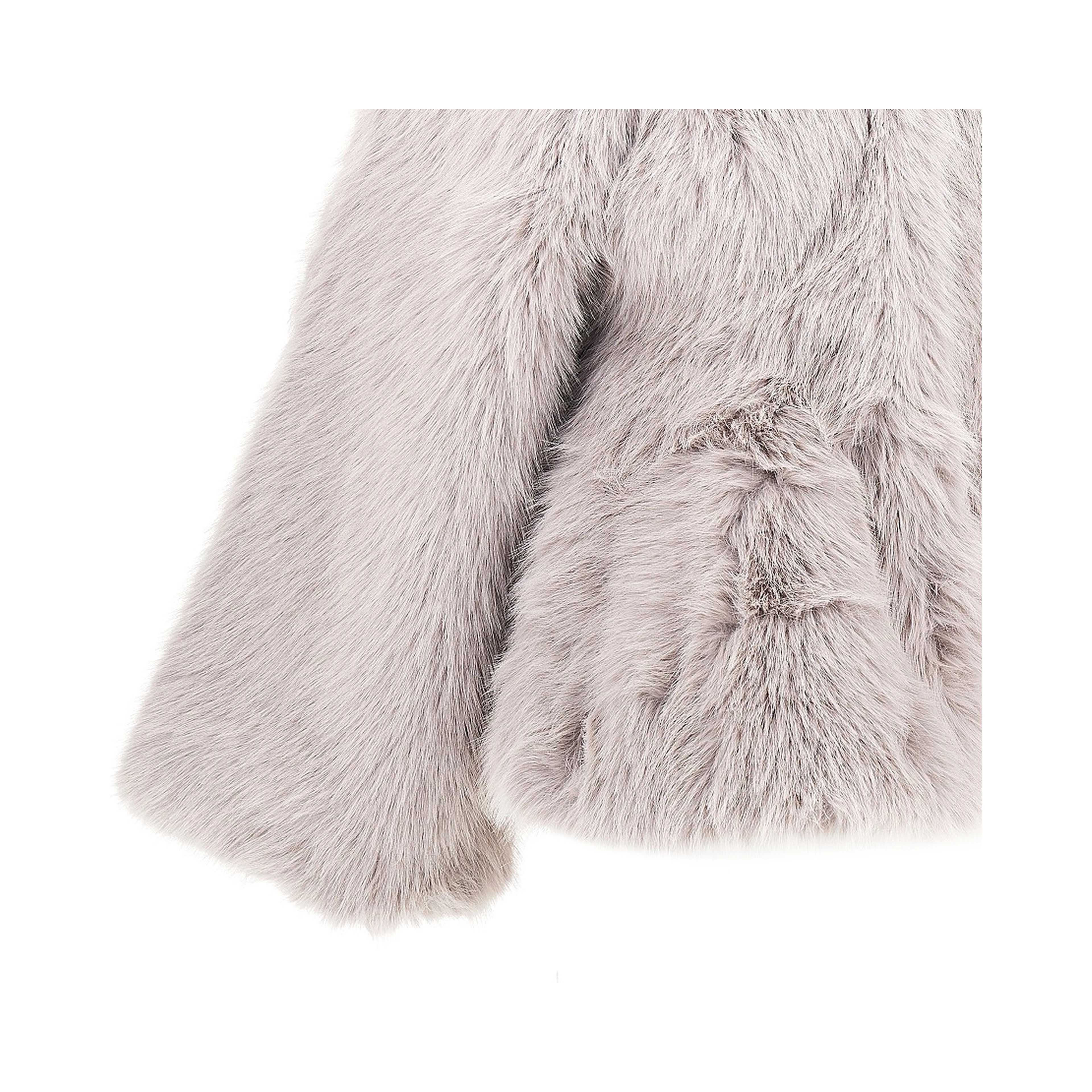 Faux fur flared jacket